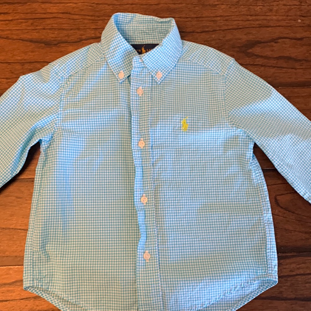 Ralph Lauren Blue Gingham Button Down